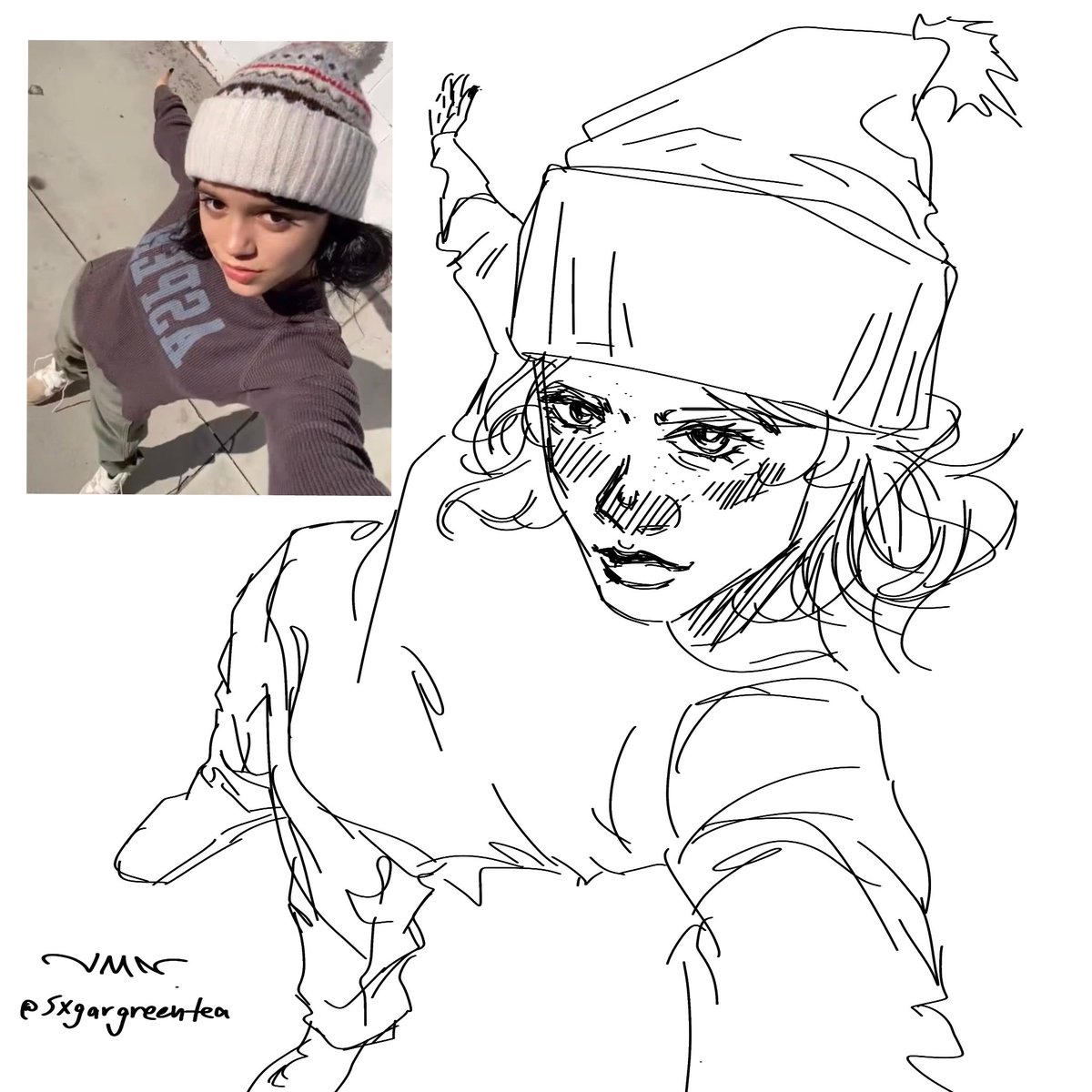 sxgargreentea's tweet image. Jenna once again (me I will never get bored of it)
#jennaortega #drawing
Finger drawing. With Apple Pencil 🥹