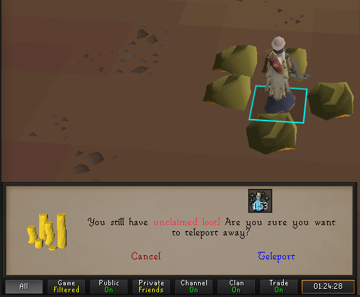 Thanks for the warning Jagex ill make sure to grab that unclaimed loot