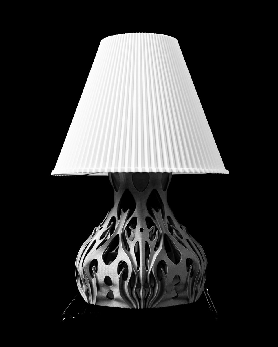MODERNMACHINE3D's tweet image. Flutter Table Lamp 02 by MODERN MACHINE
STL available on our @Thangs3D profile. You can start 3D printing this yourself.