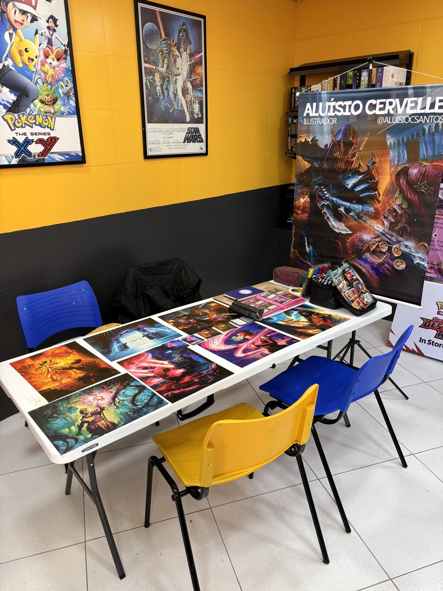 AluisioCSantos's tweet photo. Charity signing today at @flowg4mes , donating proceeds for Gatinhos da Vila Prudente, a cat adoption NGO, and raffling a “Polly Crankat” equipment token! #fabtcg @fabtcg https://t.co/hsm7nBZBw9