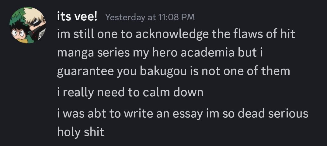 galaxvee's tweet image. my wife sent me a katsuki hate post on our dms and i was genuinely tweaking for a solid few minutes dont mess with us katsuki fans we have so much rage