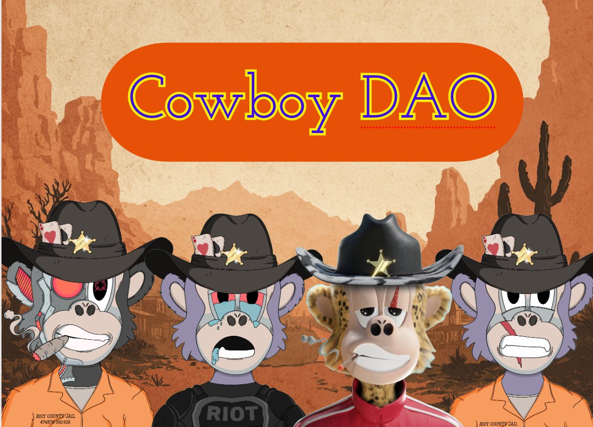JustinJMiller11's tweet image. Do you have a @ApingRiotCNFT with a #CowboyHat
Well, thats half way to getiing in the #CowboyDAO add 75 ada to $cowboy-dao and Hop into the ARC Discord and get your Rolls.