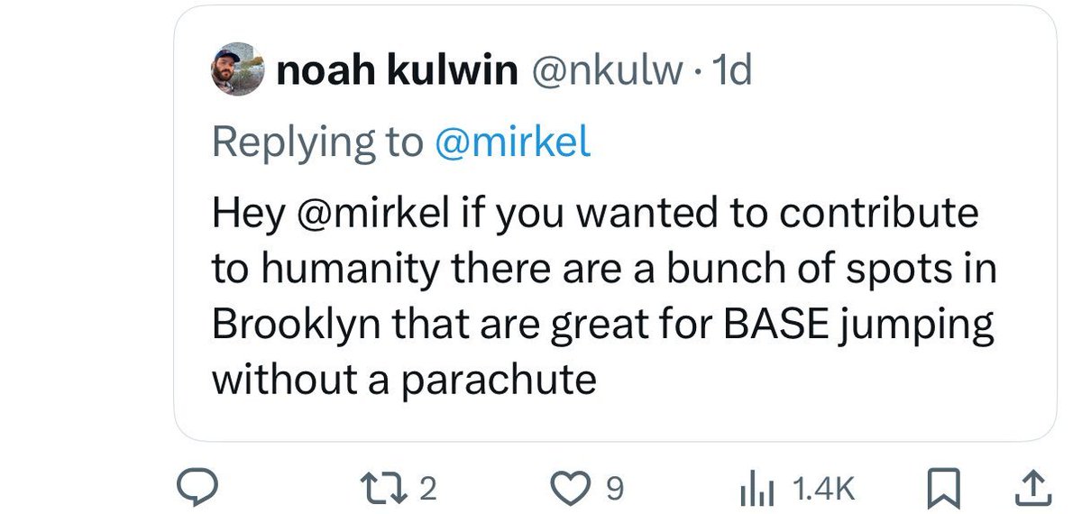 jessesingal's tweet image. What is with Noah Kulwin and telling people to kill themselves? This dude is considered a serious lefty intellectual. Can't imagine what would happen if anyone looked into the claims of Blowback (which, full disclosure, I enjoyed the first season of!) with an iota of skepticism.