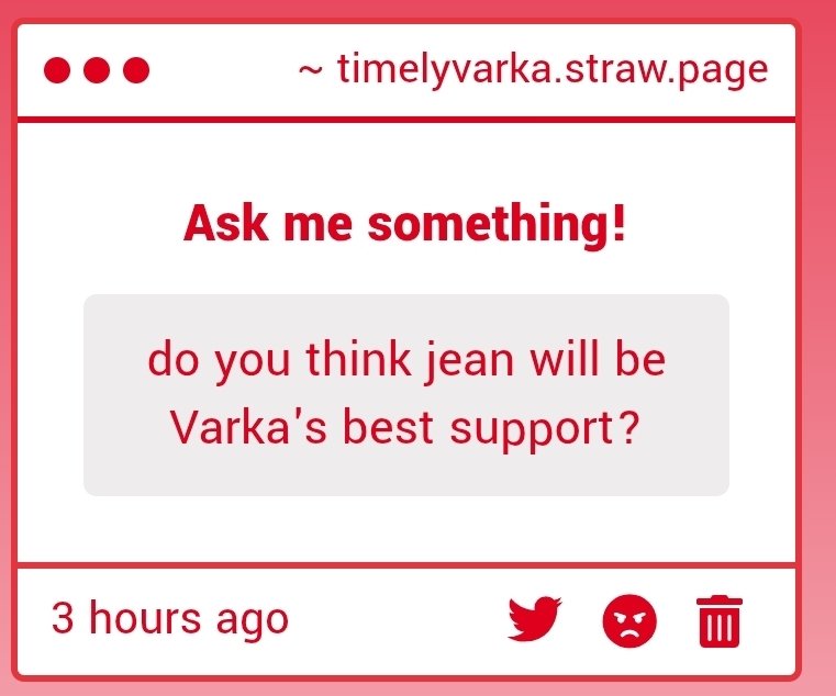 DailyyVarkaa's tweet image. I think his best support will be someone in Nod Krai or Faruzan!

timelyvarka.straw.page