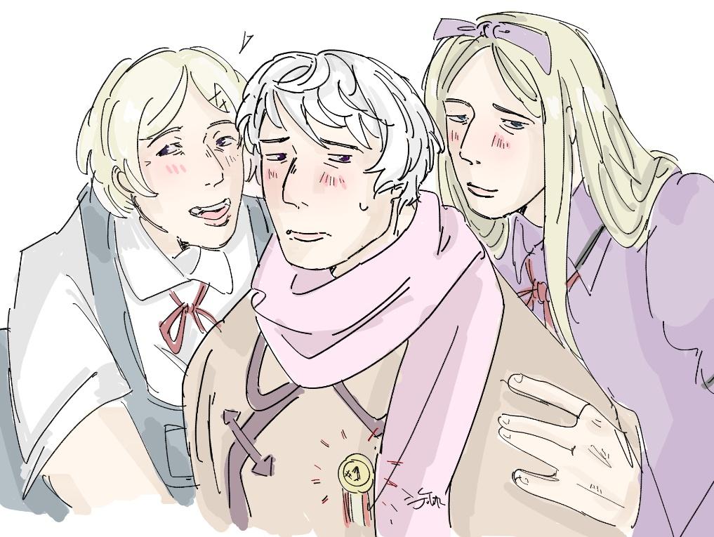 uglywitch69's tweet image. Doodle of the sibilings ever