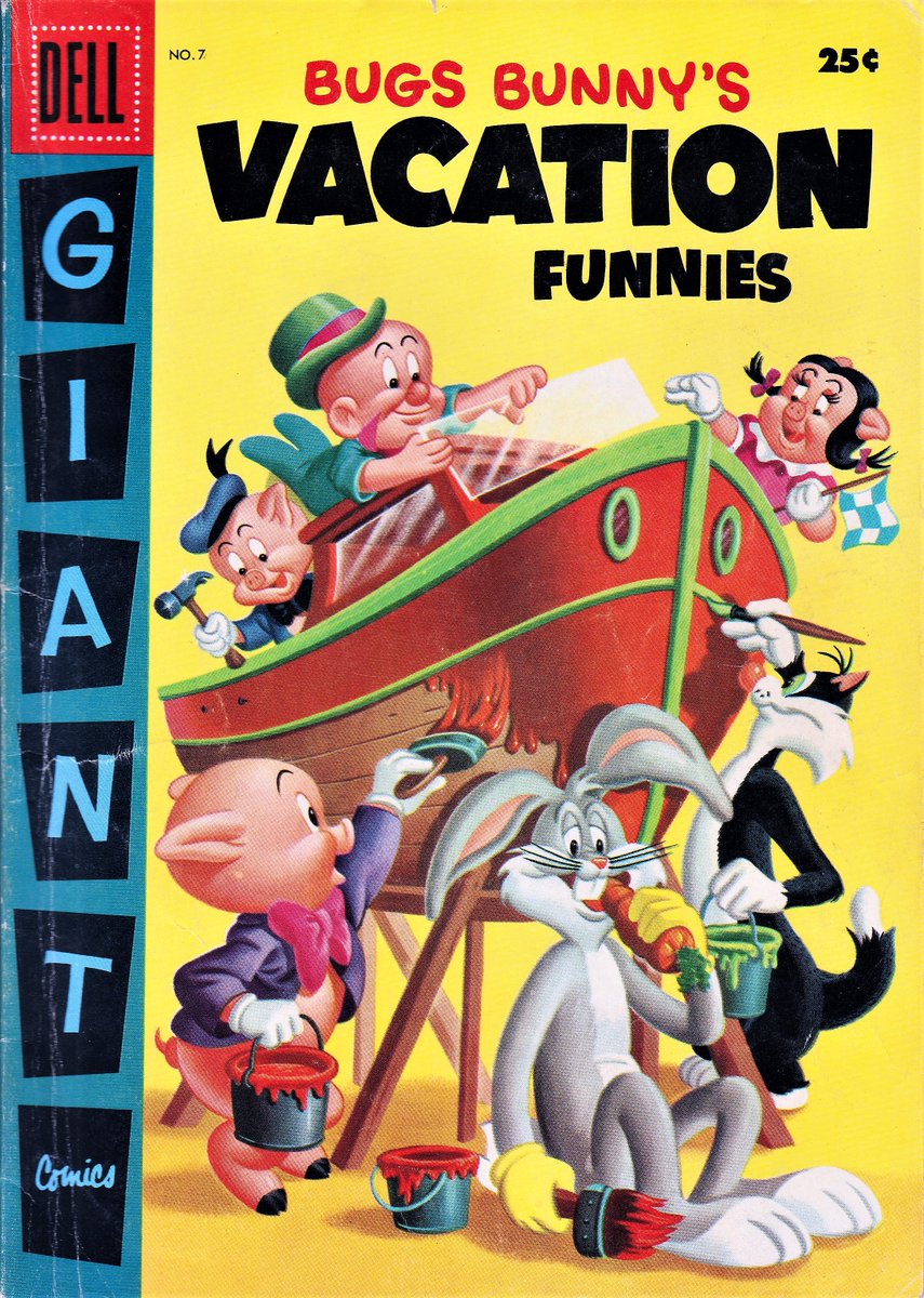 odhurt's tweet image. Bugs Bunny&apos;s Vacation Funnies from Dell Comics.