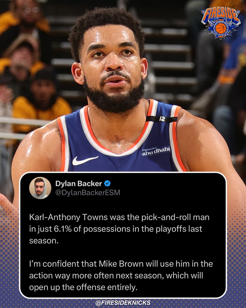 FiresideKnicks's tweet image. Could we see a big season from KAT next year? 👀