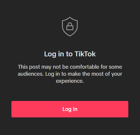 speeednet's tweet image. Oh well, looks like I won't be looking at any more tiktok videos