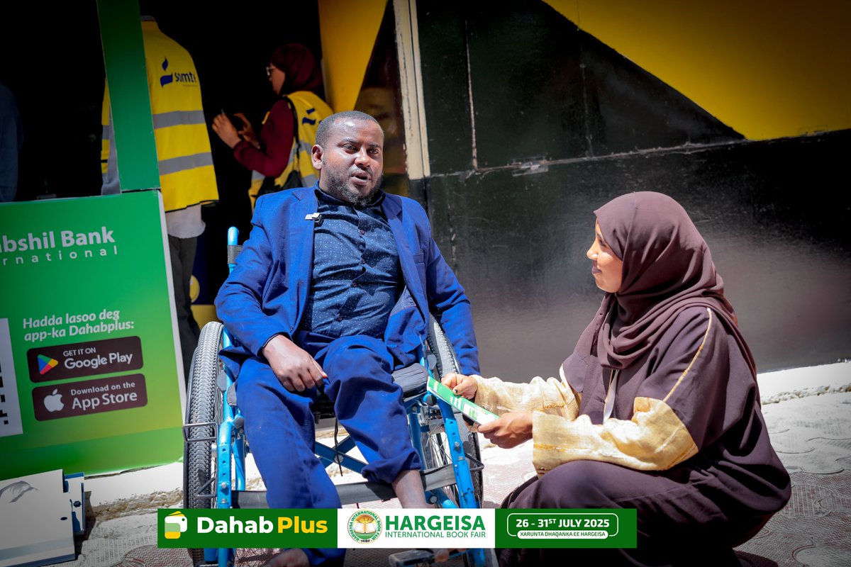 DahabPlusApp's tweet image. DahabPlus at #HIBF2025 – A Celebration of Culture, Books &amp;amp; Digital Progress 📚💳

We&apos;re proud to have taken part in the 18th Hargeysa International Book Fair, an event that brings together creativity, community, and cultural pride. 

At our booth, we connected with authors,…