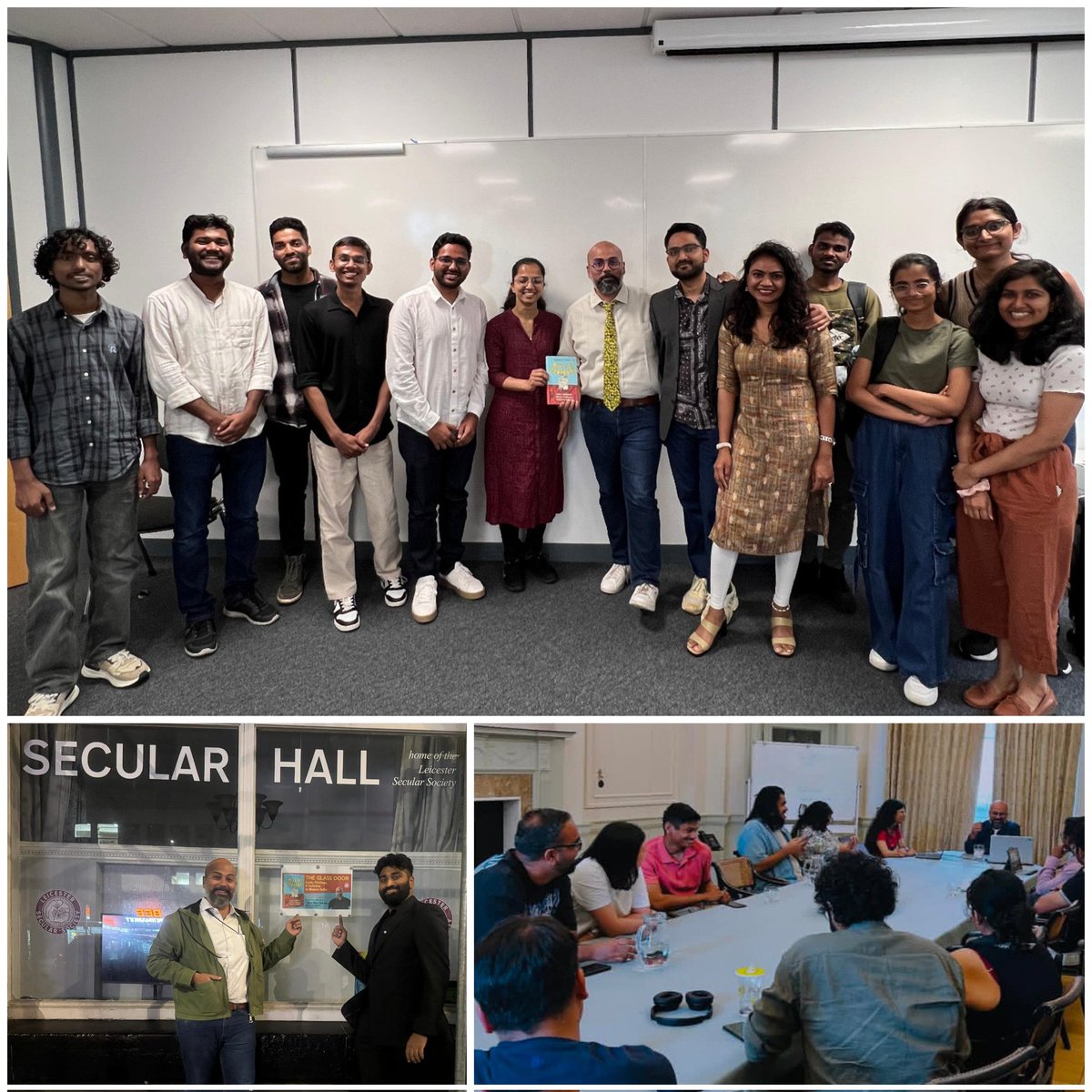 ProfRavikantK's tweet image. It's a wrap at UK! thanks to Ambedkarite community inviting me to talk abt #MeetTheSavarnas at Oxford, Leicester & Leeds, & fans in London & Bristol for showing up!
Also as part of the 3rd Global Conference on Caste, Business & Society at @UniofOxford, was happy to meet so many…