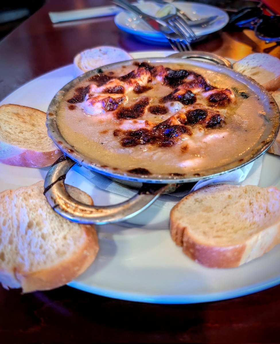 BBQBryan's tweet image. The lovely @Silver_Lollysz got the salmon au gratin from Redfish Grill today