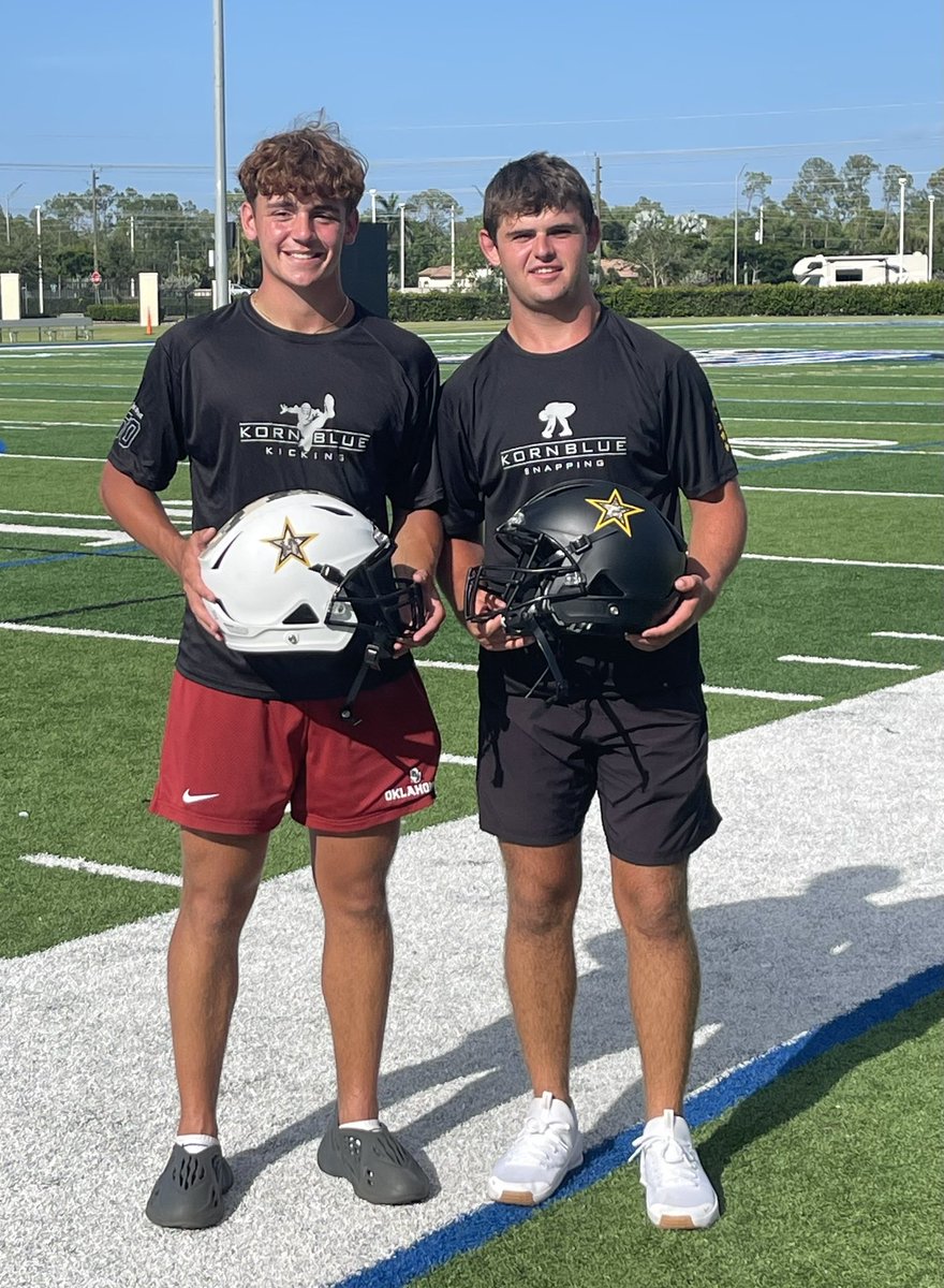 Blake Thomas (@blakethomasls) on Twitter photo Amazing Day snapping <a href="/KornblueKicking/">Brandon Kornblue</a>. Won the Summer Showcase and earned 1 of 2 long snapper spots to play in the US Army All American Bowl. Blessed and honored for this opportunity.
<a href="/USArmyBowl/">Military Appreciation Bowl Week</a>
<a href="/KornblueSnappin/">Kornblue Snapping</a>
<a href="/VieraHawks/">Viera Hawks Football</a> <a href="/coachtgulla/">Tony Gulla</a>
<a href="/SportsBrevard/">BrevardSportsNetwork</a>
@Prepredzonefl Amazing Day snapping <a href="/KornblueKicking/">Brandon Kornblue</a>. Won the Summer Showcase and earned 1 of 2 long snapper spots to play in the US Army All American Bowl. Blessed and honored for this opportunity.
<a href="/USArmyBowl/">Military Appreciation Bowl Week</a>
<a href="/KornblueSnappin/">Kornblue Snapping</a>
<a href="/VieraHawks/">Viera Hawks Football</a> <a href="/coachtgulla/">Tony Gulla</a>
<a href="/SportsBrevard/">BrevardSportsNetwork</a>
@Prepredzonefl