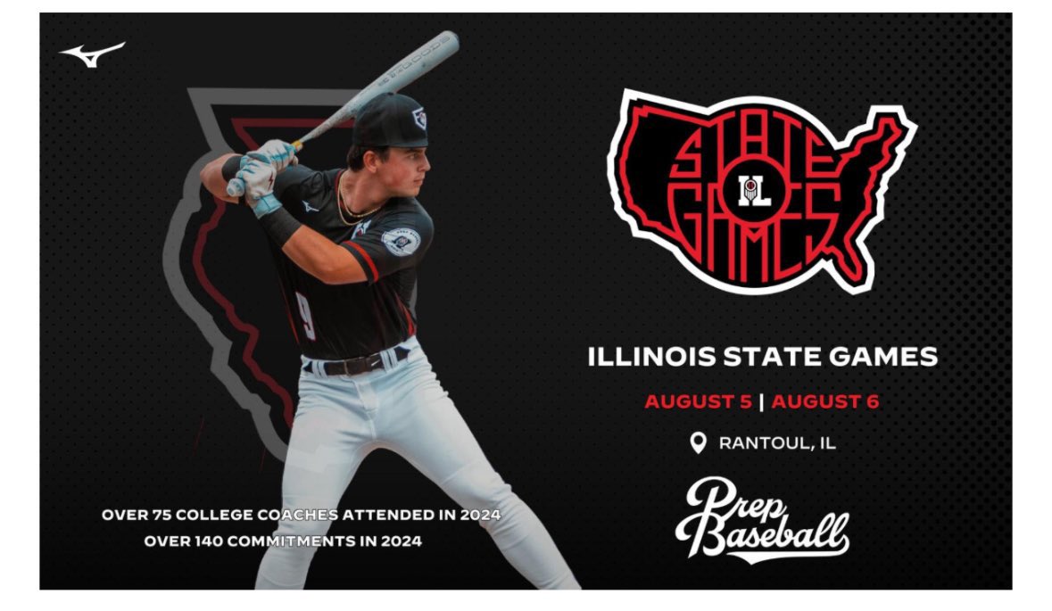 Carson Norris (@carsonnorris30) on Twitter photo Very excited and grateful to compete at the @PBRIllinois State Games! Getting ready to battle with the best, August 5-6.
<a href="/PrepBaseballIL/">Prep Baseball Illinois</a>
<a href="/PBRTournaments/">Prep Baseball Tournaments</a>
<a href="/teams_elite/">Elite Baseball Teams</a>
<a href="/AnthonyGliffe/">Anthony Gliffe</a>
<a href="/ToddAnkney/">J. Todd Ankney</a>
<a href="/Lakes_Baseball/">Lakes Baseball</a> Very excited and grateful to compete at the @PBRIllinois State Games! Getting ready to battle with the best, August 5-6.
<a href="/PrepBaseballIL/">Prep Baseball Illinois</a>
<a href="/PBRTournaments/">Prep Baseball Tournaments</a>
<a href="/teams_elite/">Elite Baseball Teams</a>
<a href="/AnthonyGliffe/">Anthony Gliffe</a>
<a href="/ToddAnkney/">J. Todd Ankney</a>
<a href="/Lakes_Baseball/">Lakes Baseball</a>