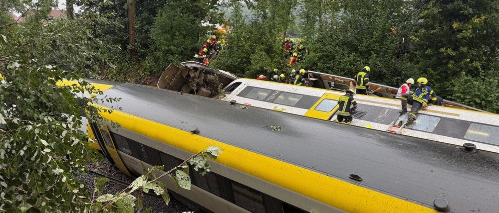 Ein Personenzug ist vorhin in Biberach entgleist #Biberach