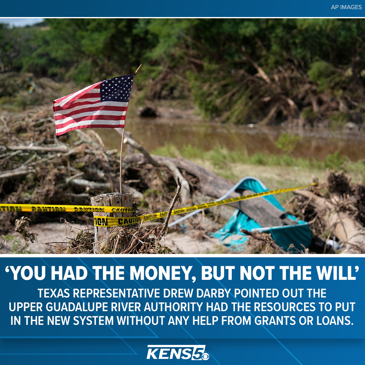 KENS5's tweet image. State lawmakers questioned river authority General Manager Tara Bushnoe on why the entity didn't move forward with a project that would have added more river gauges in commonly flooded areas. kens5.com/article/news/s…