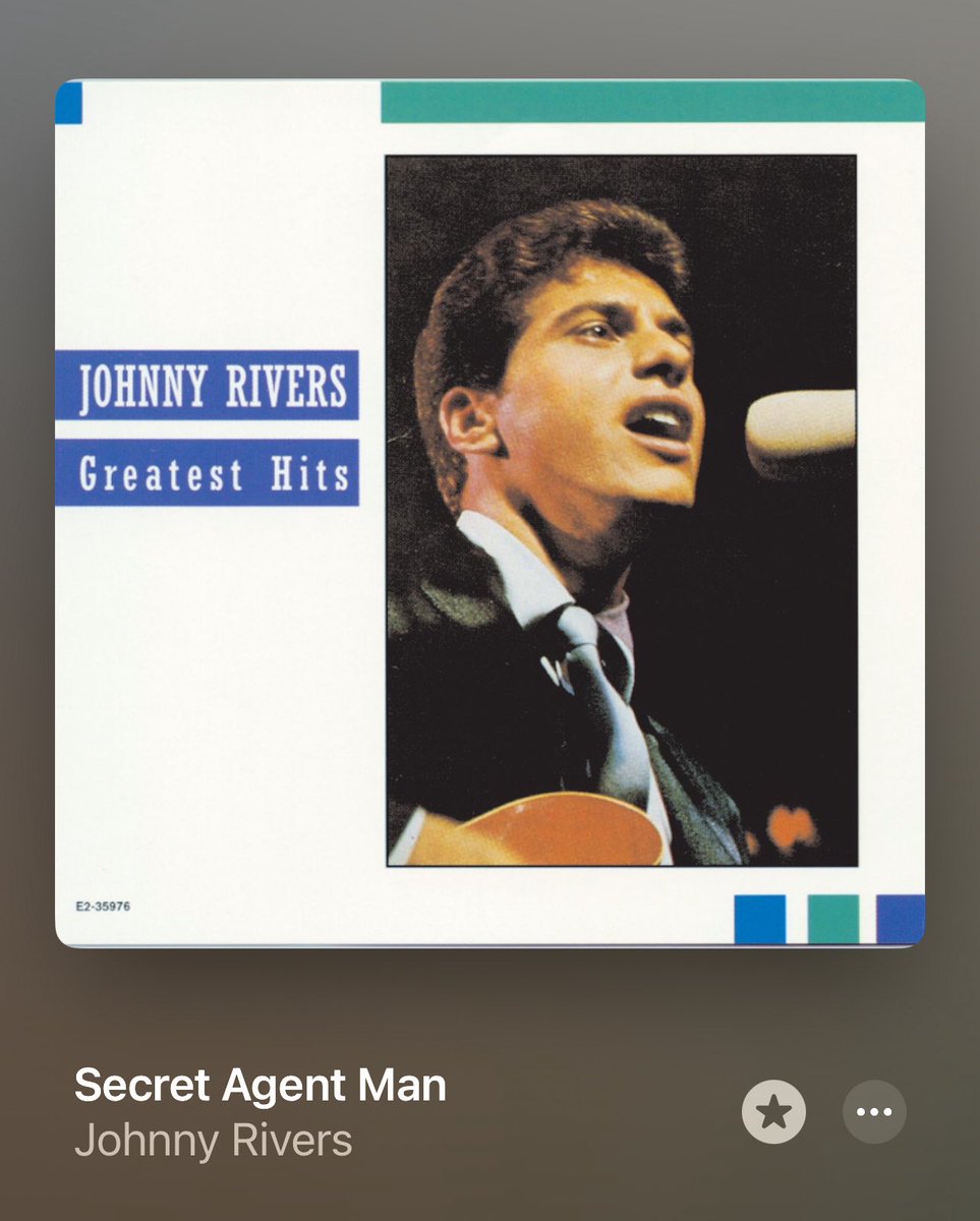 Secret Agent Man.
this particular song, 
will always be one of my favorites. 
(For obvious reasons..)
#SundayJams 
#SecretAgentMan