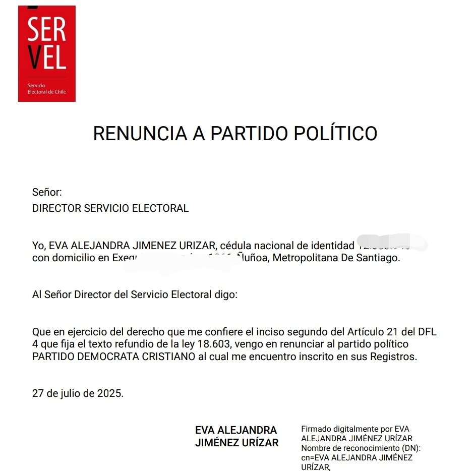EvaJimenezU's tweet image. Pongo fin a más de 30 años de militancia.