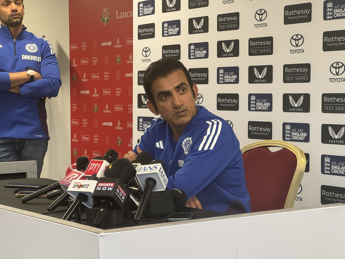 rawatrahul9's tweet image. Gautam Gambhir’s typical reply on history, comparisons to his Napier knock:
“This team will not follow anyone and doesn’t want to follow. They want to fight for the common man back home. The way people had written us off before the start of the game, this is the foundation of…