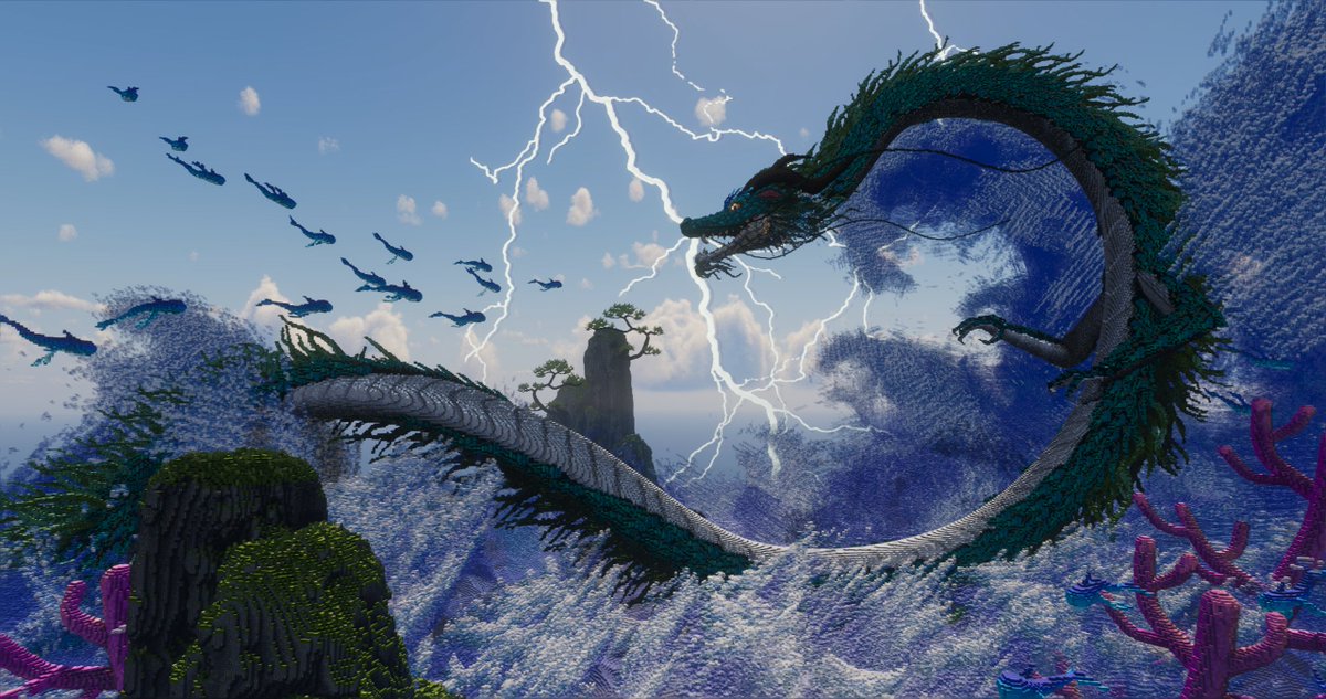 Completed in 4 days 
the Black Sea
#minecraft建築コミュ #Minecraftbuilds #Minecraft #Minecraftbuild #minecraftart