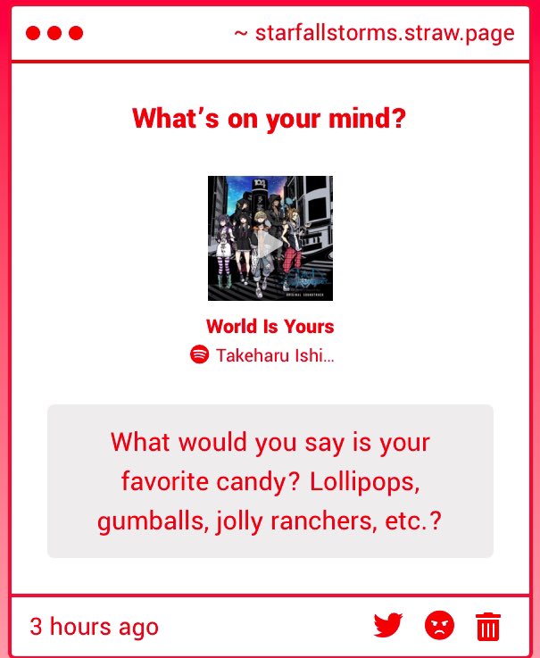StarfallStorms's tweet image. I’d say my fav chocolate candy is butterfinger and my fav fruit candy is laffy taffy!