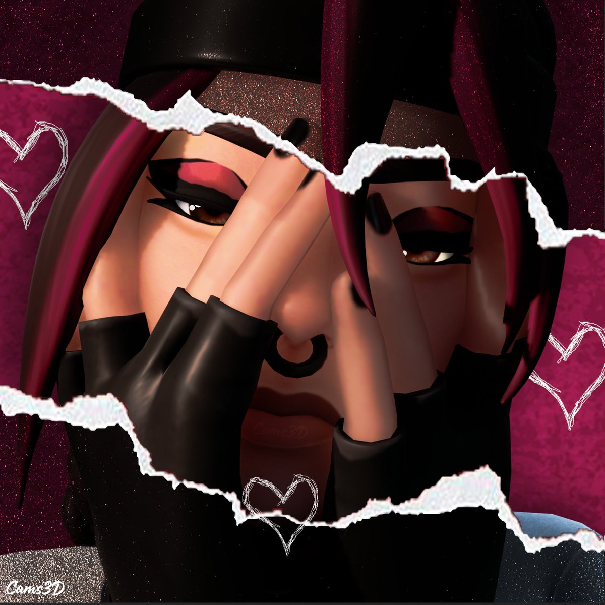 Cams3DD's tweet image. SERVING LOOKS AND EMOTIONAL DAMAGE 💀
#Fortnite #FortniteArt