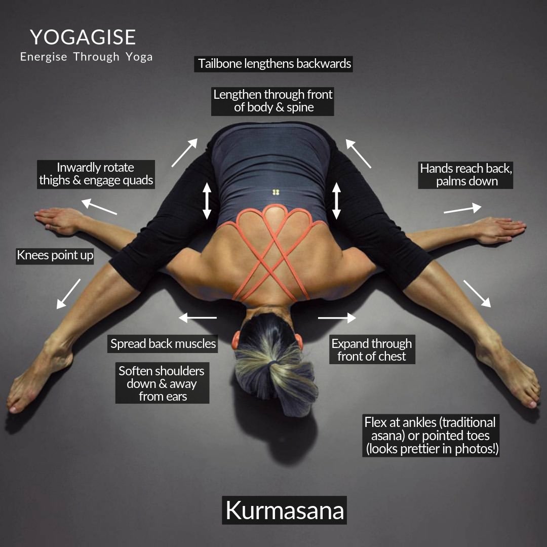 yogagise's tweet photo. 🐢 Kurmasana (tortoise pose) is an intense forward fold that shuts out sensory distractions and quiets the nervous system.

Follow my hashtags for more yoga inspiration: #Yogagise #YogagiseYoga 👈

#Kurmasana #kurmasana🐢 #TortoisePose #YogaTutorial https://t.co/owizv0bmEq