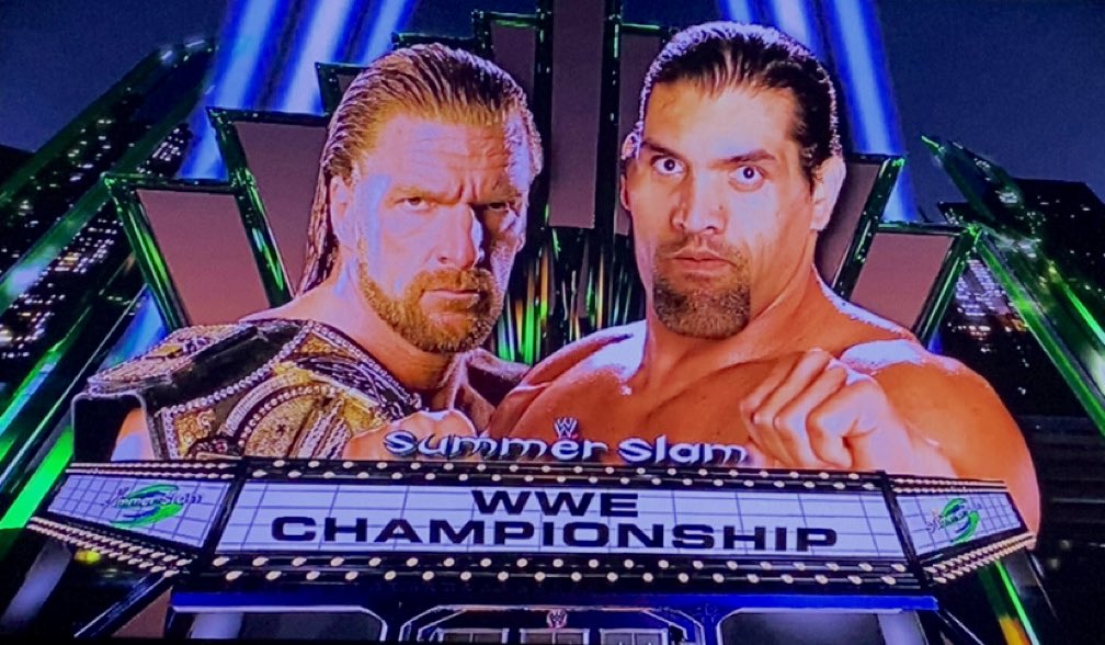 They just fed anyone to Triple H back in the day huh?