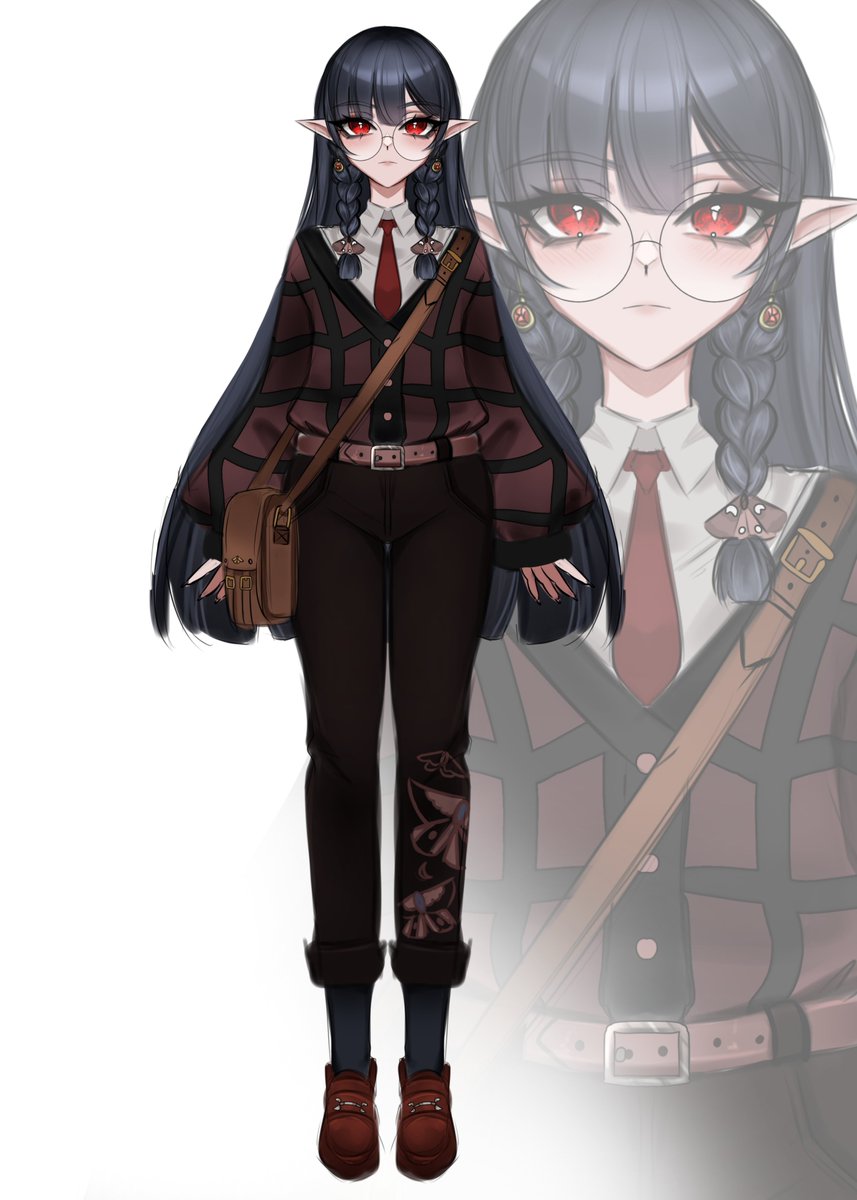 I commed @/LunaFayeVt for a model sketch on #vgen to see what I would look like in her model style and it's absolutely exquisite 💌🪻