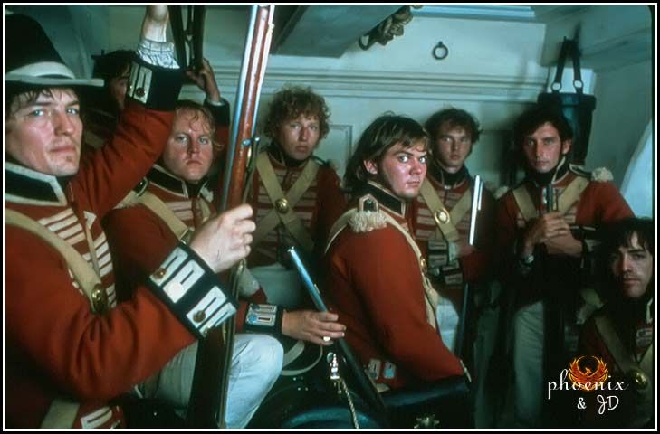 DockYardWall's tweet image. The Royals on board HMS Surprise.
