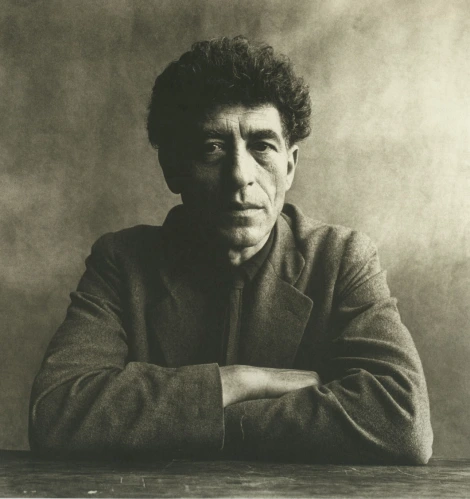 zarandillo's tweet image. Cartier-Bresson decía que la opinión de la madre de Giacometti contaba para Alberto, cuando ella opinaba que un cuadro estaba terminado. (© Henri Cartier-Bresson/Magnum Photos)
Alberto Giacometti © Irving Penn (1965)