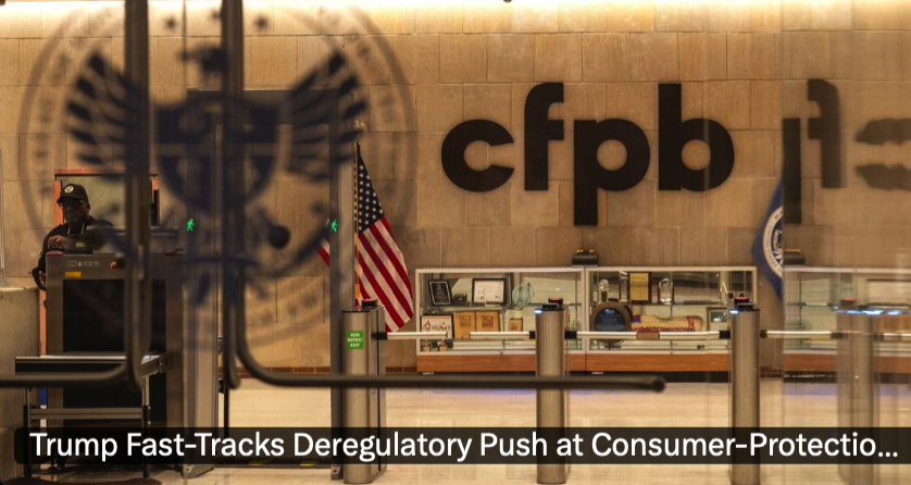 rosewdc's tweet image. Trump Fast-Tracks Deregulatory Push at Consumer-Protection Bureau. President has directed federal agencies to slash regulation, but some are going further
See: on.wsj.com/3H2n7Zp
WASHINGTON—In the final months of the Biden administration, the nation’s largest credit union…
