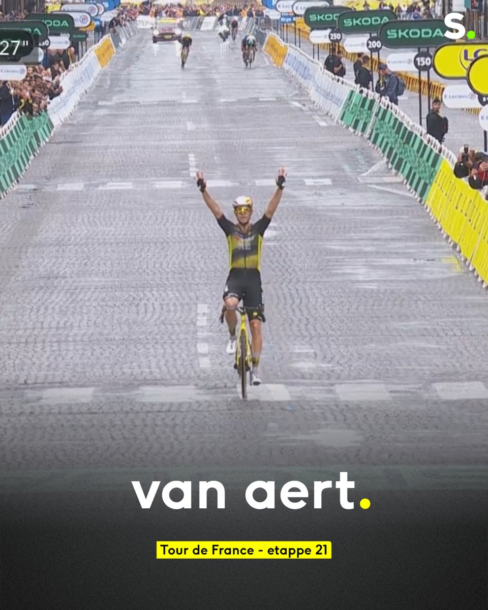 Parijs is weer van ons: Wout van Aert verovert Montmartre na zinderend duel met Tadej Pogacar in de slotrit van de Tour! #Wielrennen #TDF2025

sporza.be/nl/matches/wie…