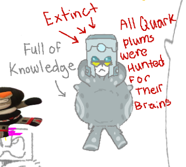 retcon__'s tweet image. more magma fun times featuring anthro brainstorm plum and quark plum, and also the de-exstinction of quark plum using perceptor plum cna splicing and for it to not work as intended, resulting in a purple perceptor plum