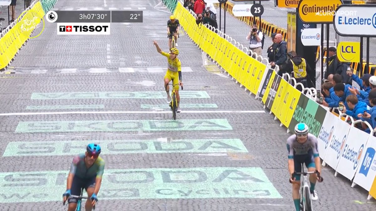 faustocoppi60's tweet image. TADEJ POGACAR (UAE TEAM EMIRATES XRG) IS THE WINNER OF THE 2025 TOUR DE FRANCE! 👏🇸🇮
Thank you for the show today, Pogi! You're one of a kind.

#TDF2025