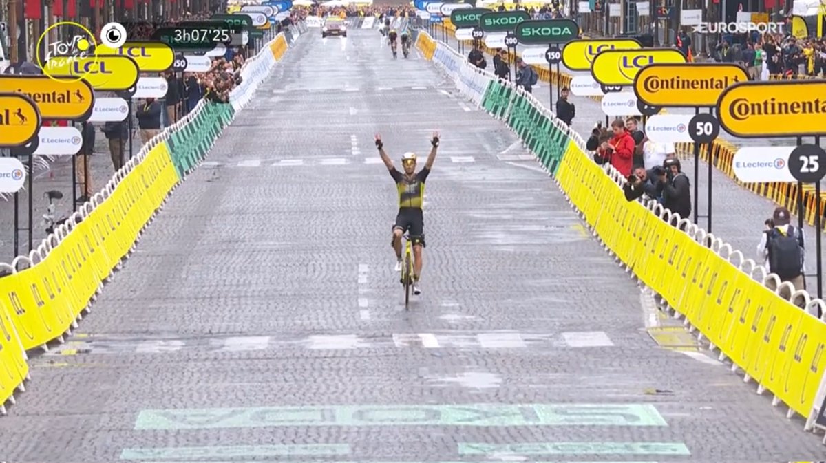 #TDF2025 - WOUT VAN AERT WINS ONE OF THE MOST EPIC PARIS STAGE EVER ENDING SOLO ON CHAMPS-ELYSEES AFTER DROPPING TADEJ POGACAR ON MONTMARTRE