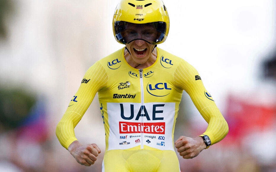 CerfiaFR's tweet photo. 🚨🇫🇷🇸🇮🚴 ALERTE INFO | Le slovène Tadej Pogacar remporte son 4ème Tour de France. https://t.co/gSCMHogVMu
