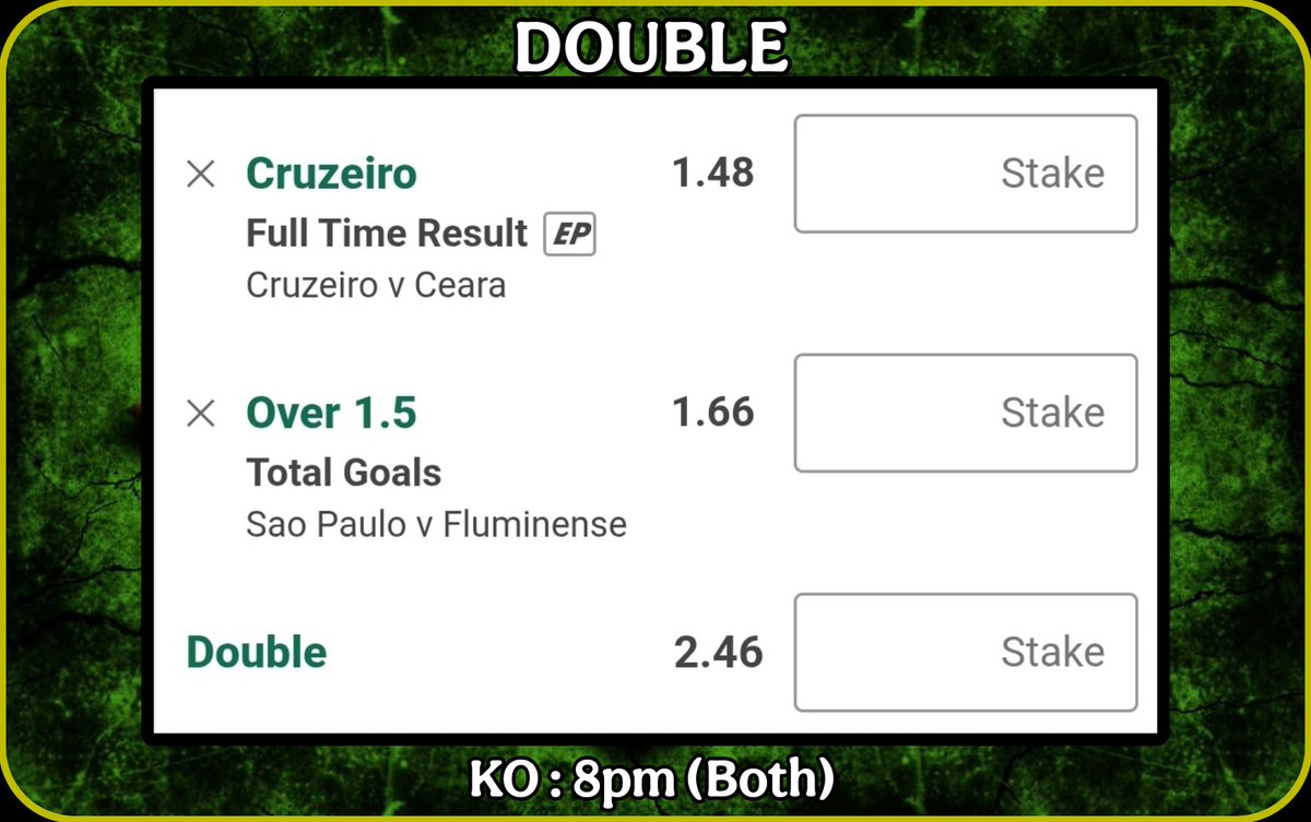 TomWhiteTips's tweet image. DOUBLE

@ 2.46

KO : 8pm

Brazil 🇧🇷