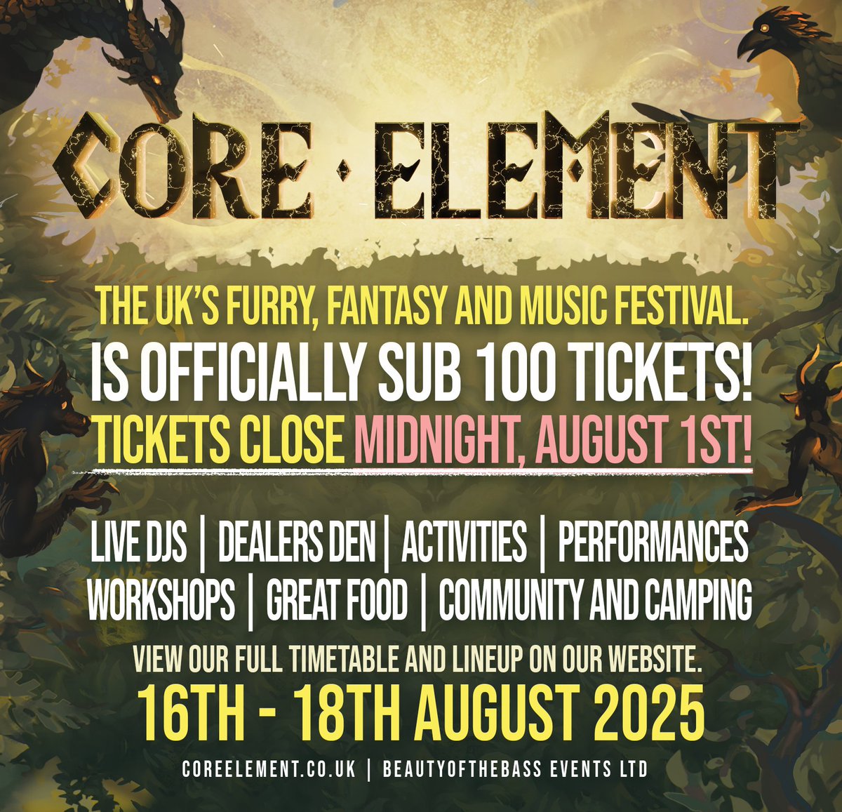 Sup! In case you didn't know, I'm organising a festival! That's why I'm so quiet... ^^'
It's been my vision for years to create something unique, fun and NEW for the fandom space. Consider coming along! Every ticket helps a great deal too. Hope to see you there :D
Link in bio! 🤟
