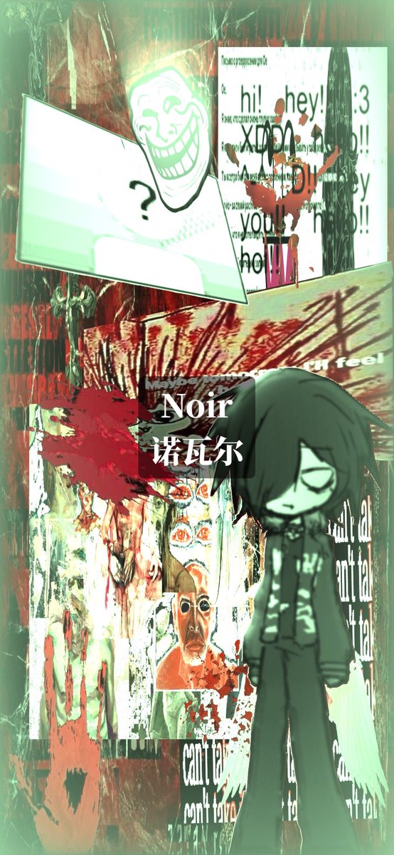 N108A's tweet photo. #拼貼 #oc #emoboy #血腥 
微恐預警^
「前方慎入」包含🩸16+）
抖音一直發不出去
我哭了www(╥﹏╥)
不知道這算不算emoboy
但是我想發這個因為他設定就是 https://t.co/r8CxrEtqee