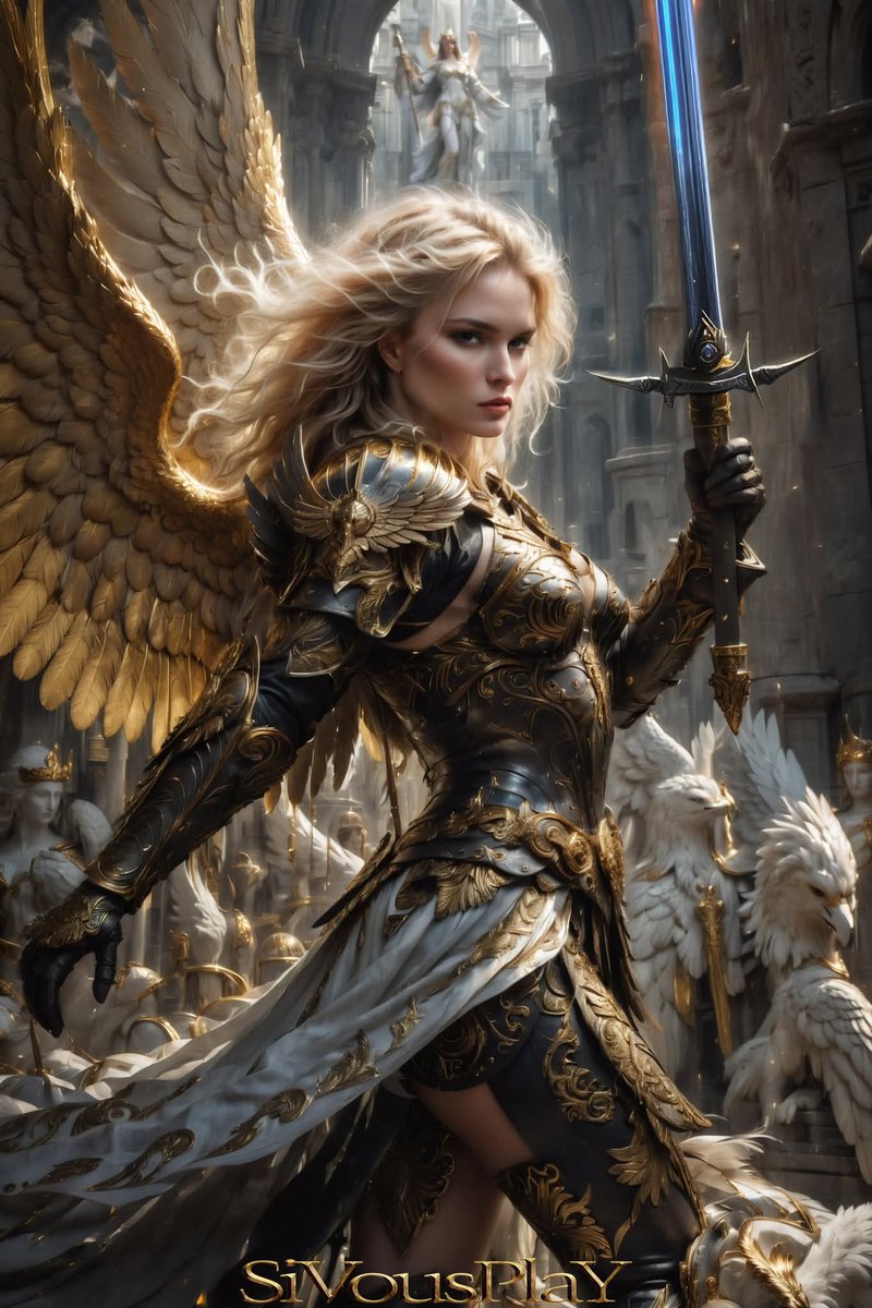 IngramOxford's tweet image. Battle Angel
Powered by #midjourney #mjv6 #stablediffusion #sdxl #faetastic #sdvn6 #aiart #digitalart #heroine #sivousplay #fantasy #fantasyart #angel #wings #Valkyrie #DarkValkyrie #darkangel #battleangel #stcelestine