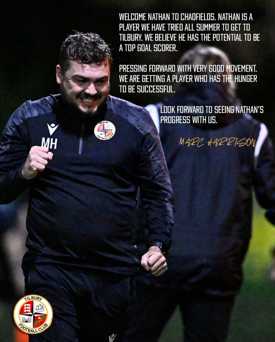 tilburyfc's tweet image. 💭 Gaffer’s Thoughts!

✍️ Here is what @MarcHarrison11 had to say about the addition of Nathan Best!

🎨 @lcush_ 

#COYD | #DockersAsOne