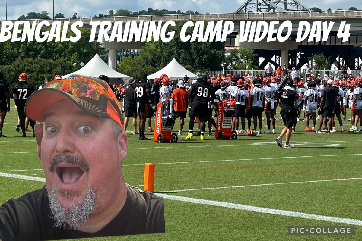 JeffATrennepohl's tweet image. “Bengals Training Camp Day 4 is here! 🔥 Burrow, Higgins, and the crew putting in WORK! Check out all the action &amp;amp; my breakdown on today’s video ! 👇 #RuleTheJungle #Bengals #WhoDey
📺 [youtu.be/cxYjcFOWqiY?si…]”