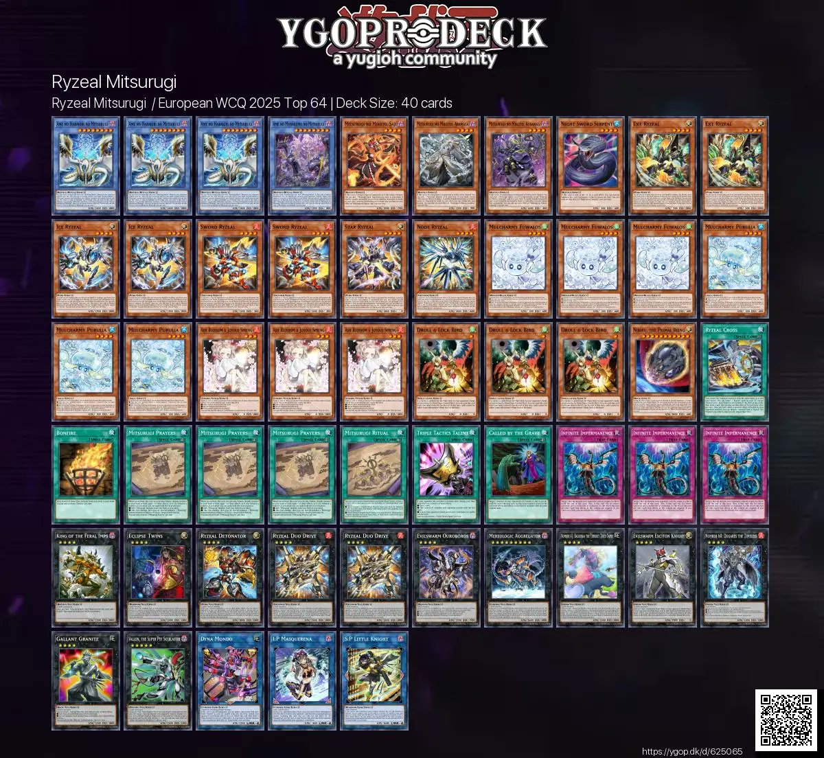 YGOPRODeck's tweet image. Ryzeal Mitsurugi / European WCQ 2025 Top 64 🏆
✅ ygop.dk/d/625065
#yugioh #yugiohtcg