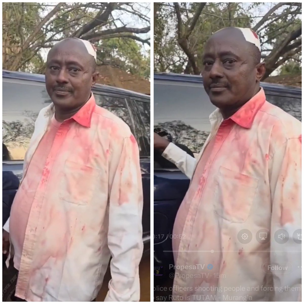 "They forced us to sit down and forced us to declare that Ruto is "TUTAM"