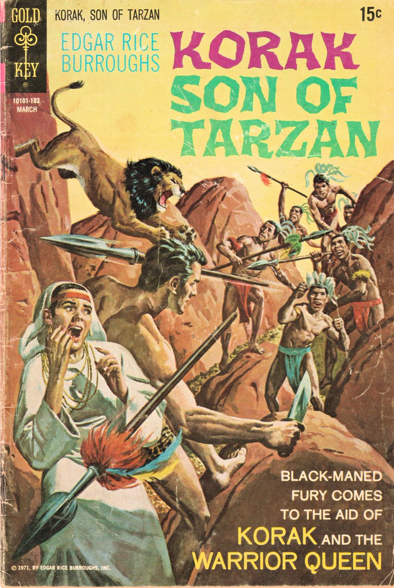 odhurt's tweet image. Edgar Rice Burroughs Korak Son of Tarzan from Gold Key Comics.