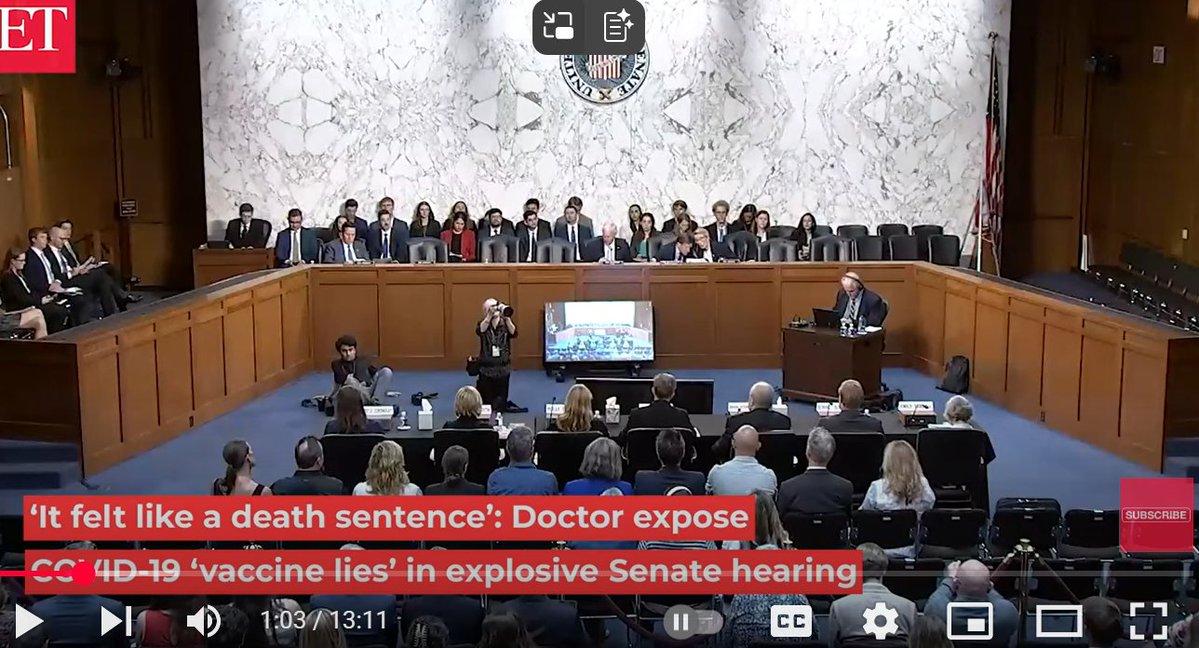 scottish_vig's tweet image. Dr. Robert Sullivan, an anesthesiologist, testifies at a senate hearing about his own adverse reaction to the Covid vaccine and his research revealing disturbing links between the vaccines and side effects. He is left with right side heart failure and irreversible damage. Thank…