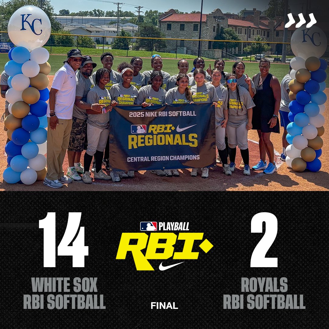 soxcharities's tweet image. Nike RBI Central Regional Champs‼️🏆🥎