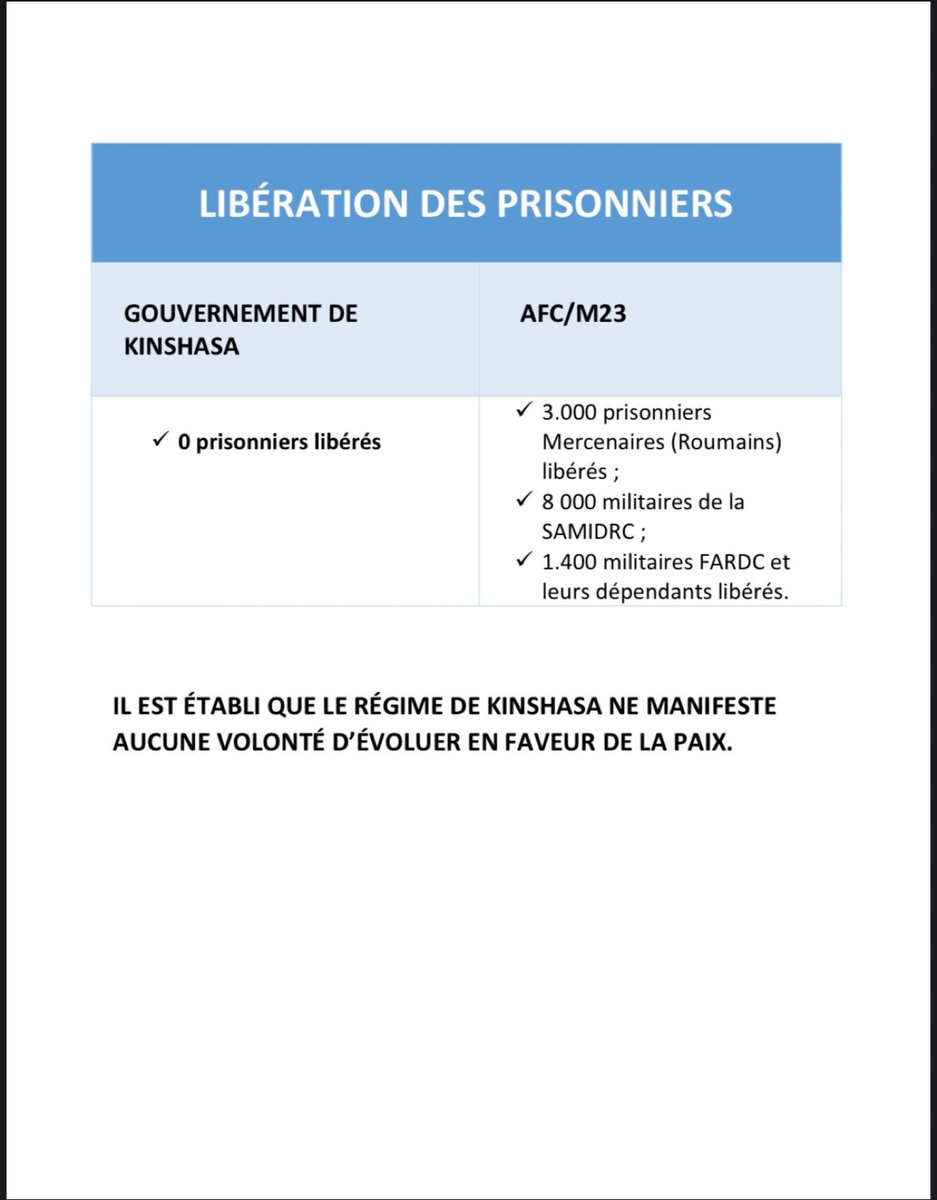 kivuutile's tweet image. Libération des prisonniers