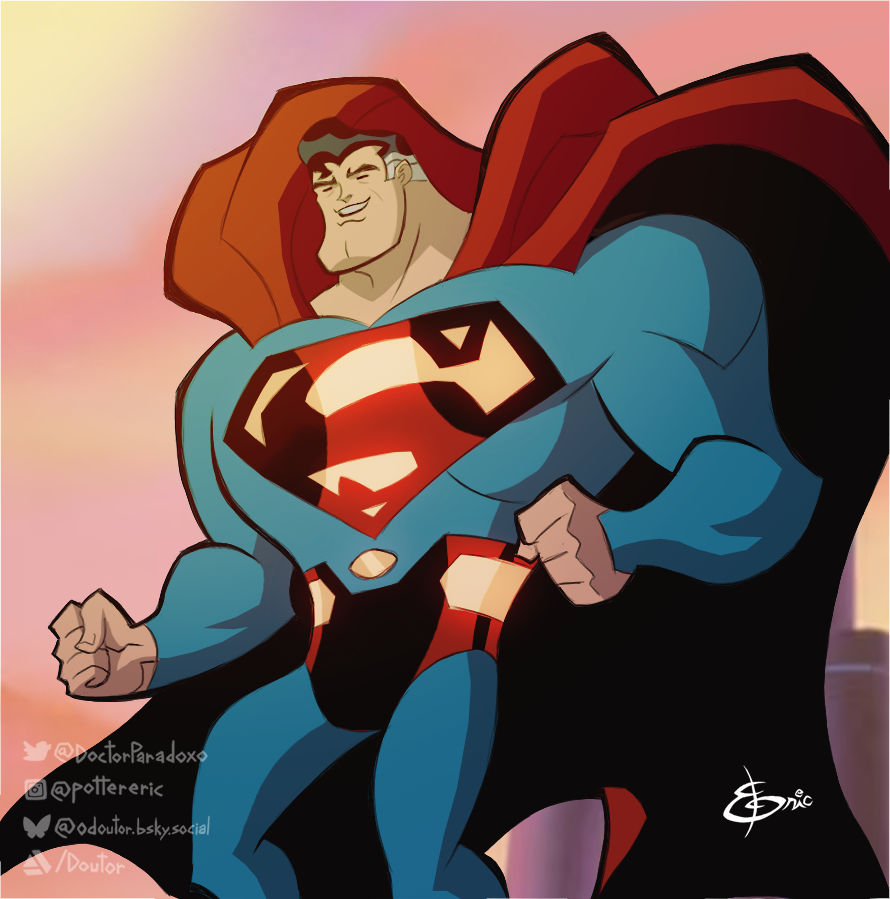 DoctorParadoxo's tweet image. I haven't watched the movie yet, but here's Superman.
#Superman #dc #fanart #art #characterdesign #conceptart #cartoon