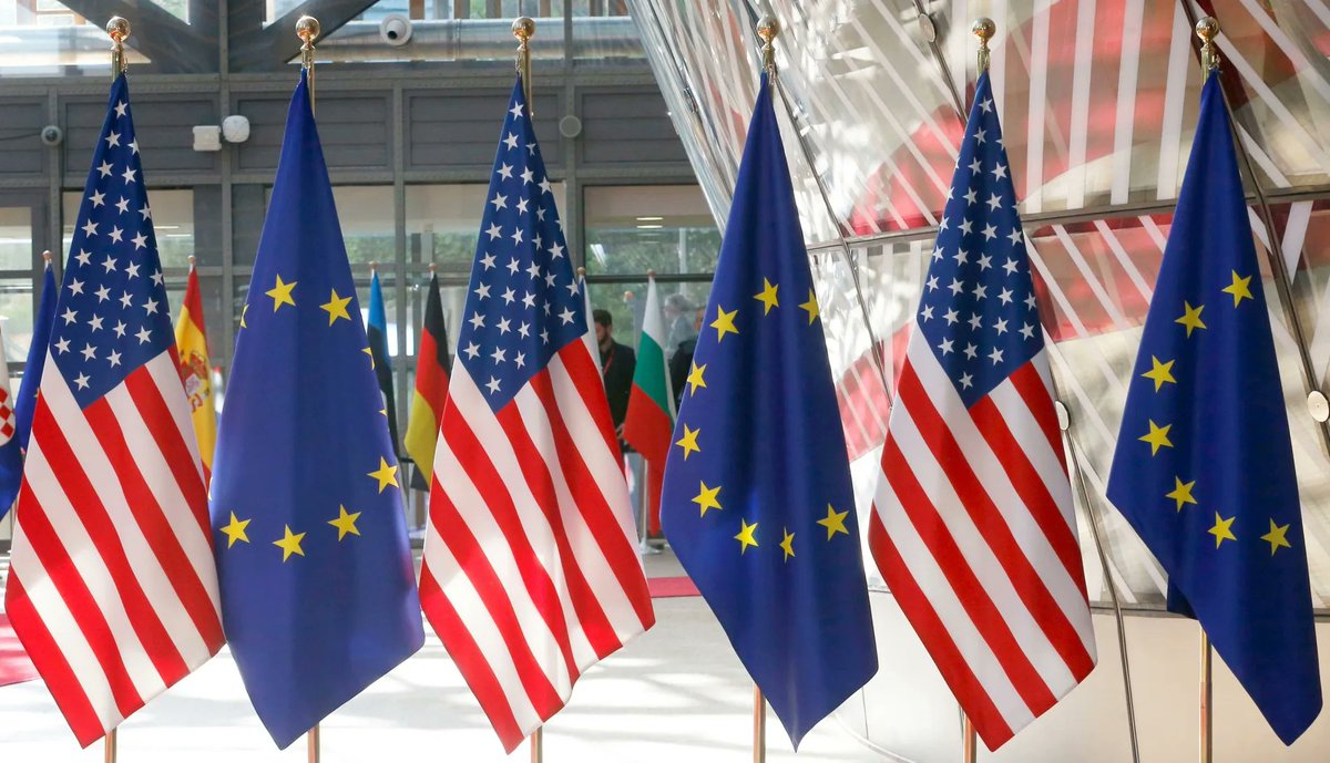 TGEThGlobalEye's tweet image. #BREAKING | EU and US Reach Historic Trade Agreement
Tagreement includes the EU committing to purchase $750 billion in U.S. energy and investing an additional $600 billion in the U.S., significant EU purchases of U.S. military equipment and establishes a 15% tariff on EU imports